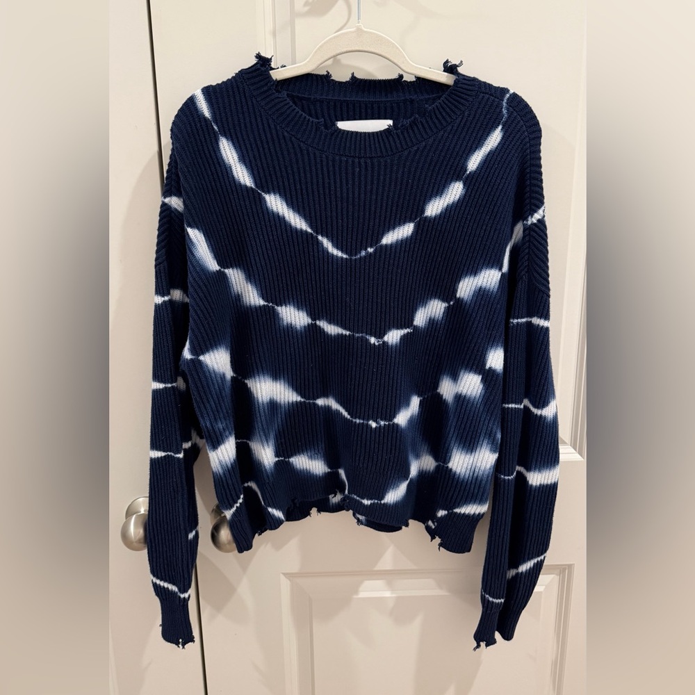 Pistola Navy and White Patterned Sweater